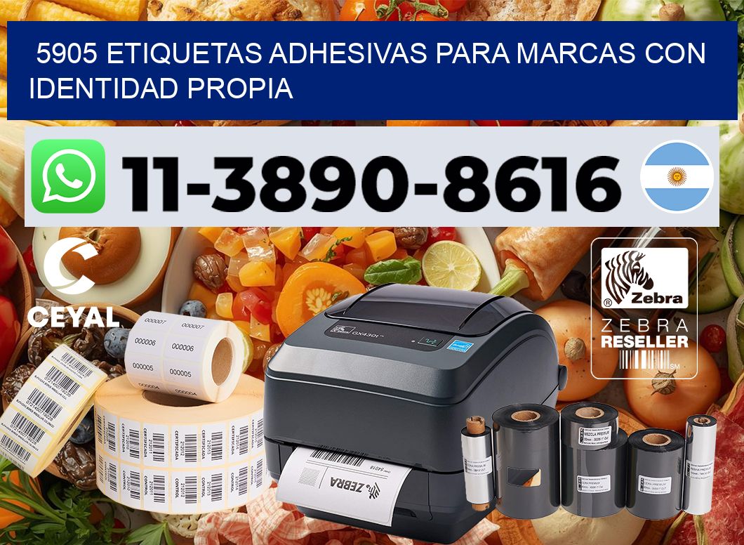 5905 Etiquetas adhesivas para marcas con identidad propia