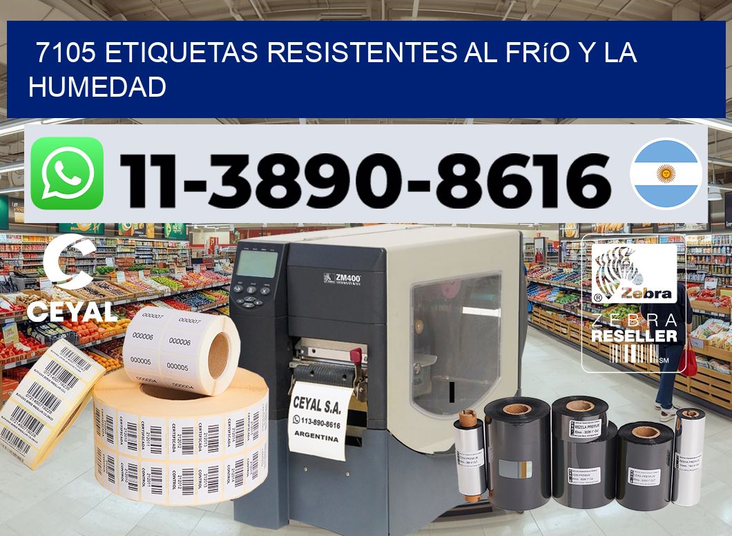 7105 Etiquetas resistentes al frío y la humedad