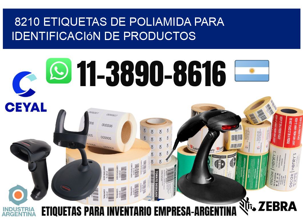 8210 Etiquetas de poliamida para identificación de productos