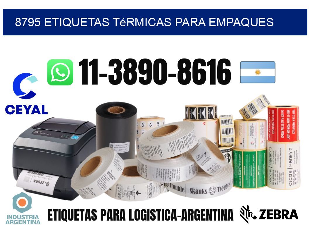 8795 Etiquetas térmicas para empaques