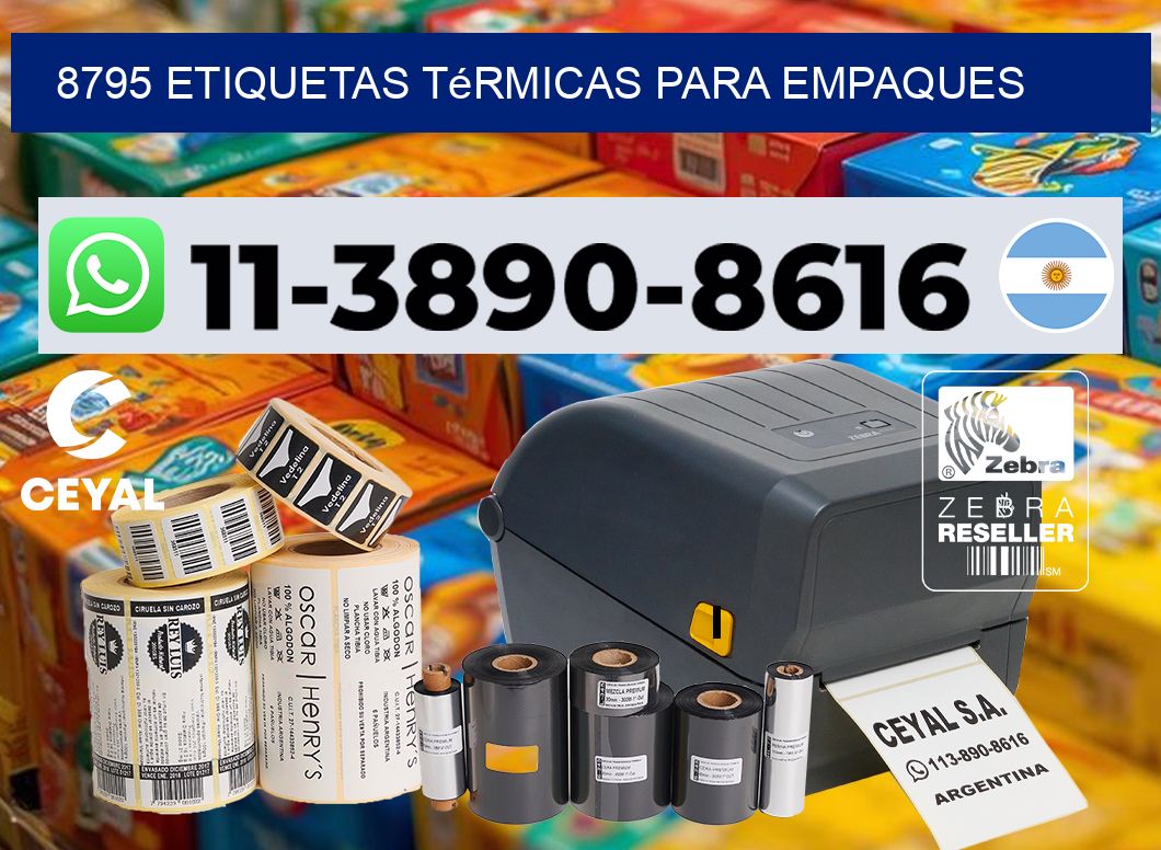 8795 Etiquetas térmicas para empaques