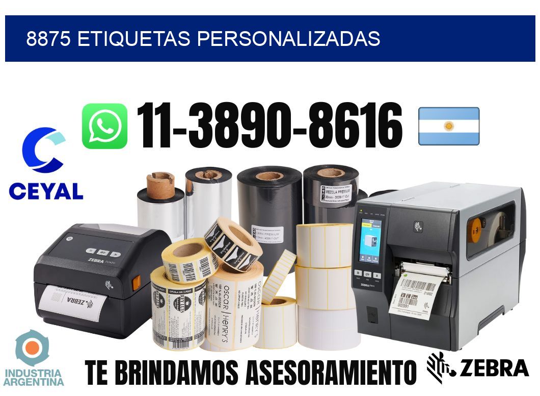 8875 etiquetas personalizadas