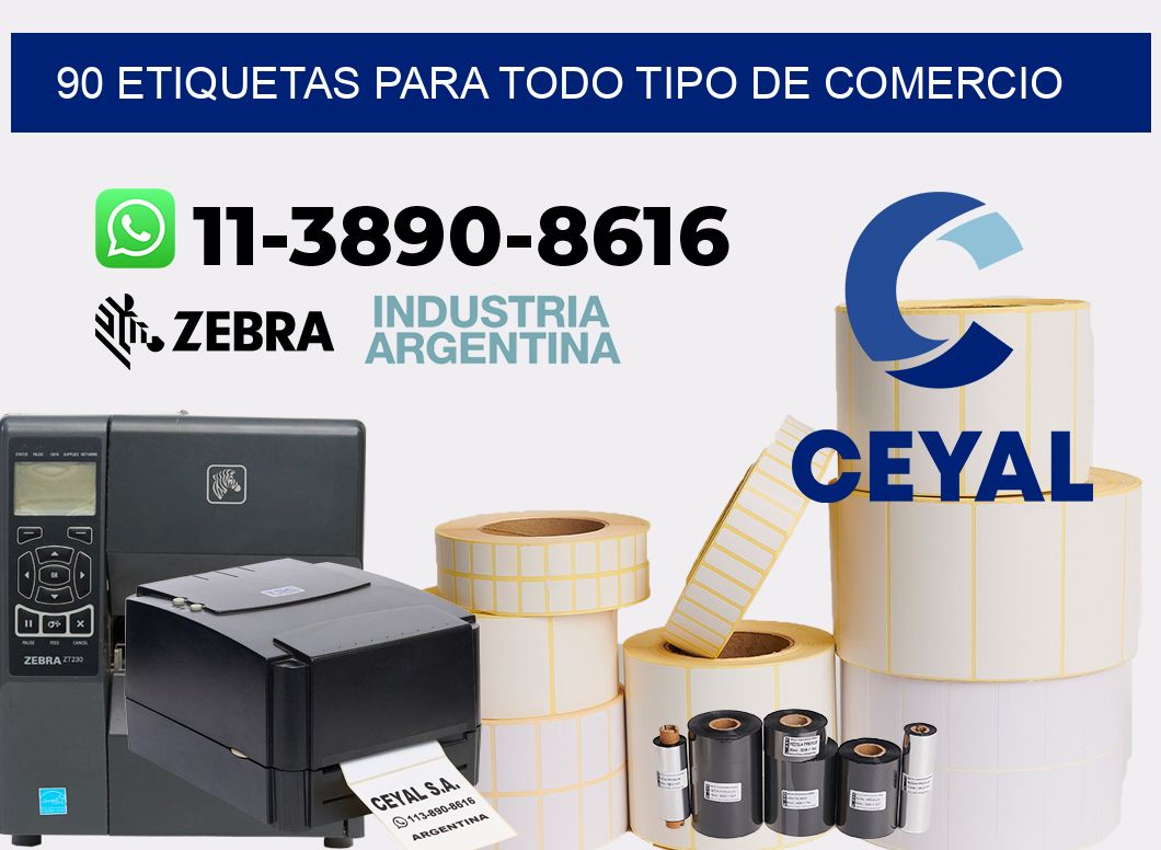 90 Etiquetas para todo tipo de comercio