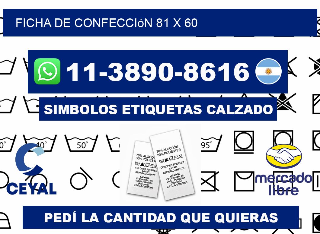 Ficha de confección 81 x 60