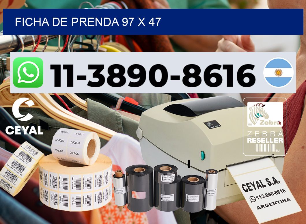 Ficha de prenda 97 x 47