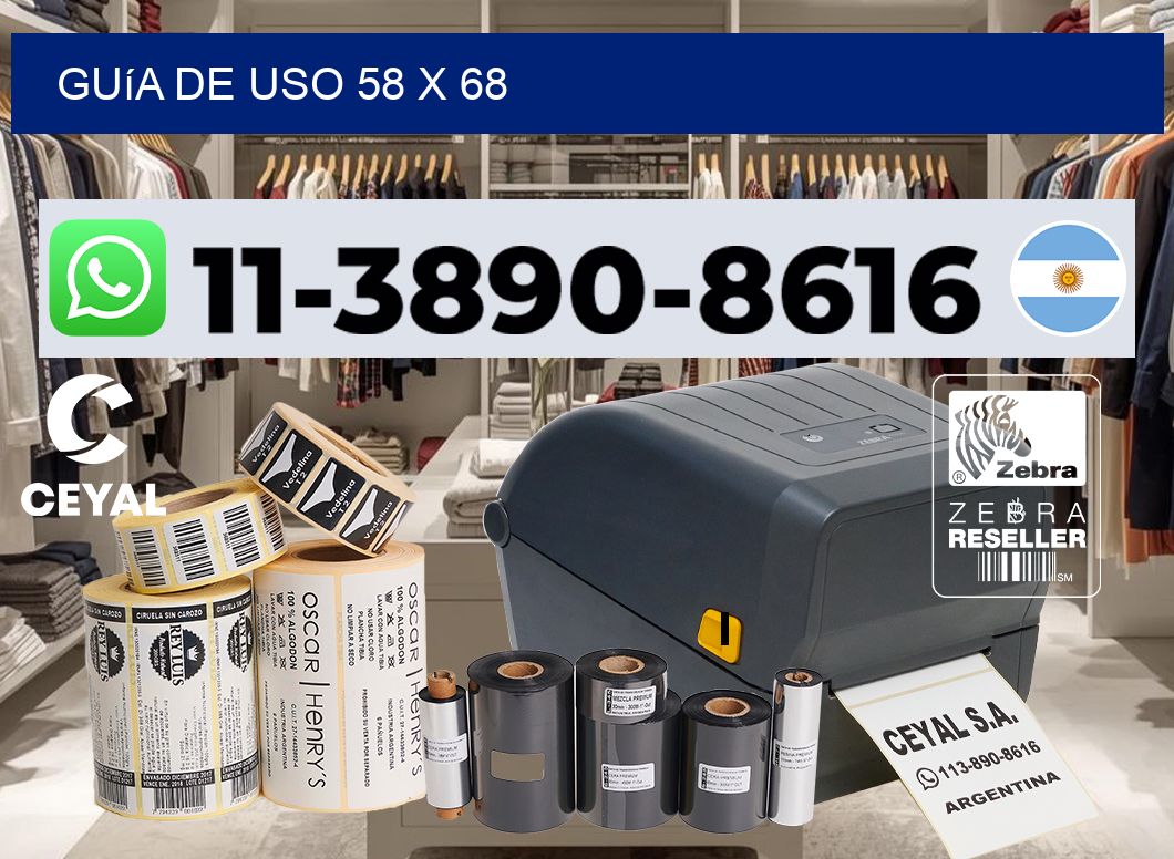 Guía de uso 58 x 68