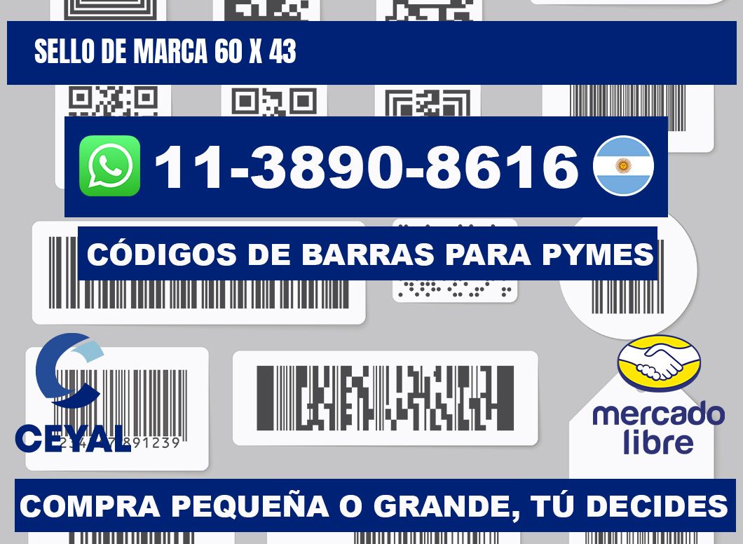 Sello de marca 60 x 43