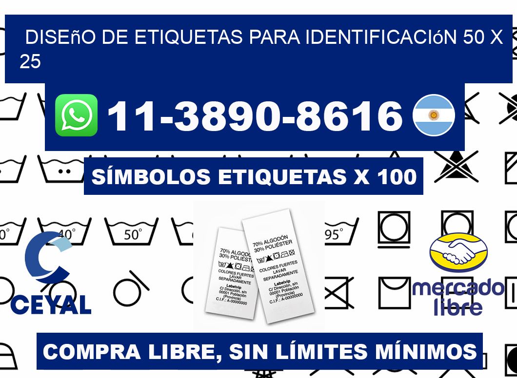 diseño de etiquetas para identificación 50 x 25