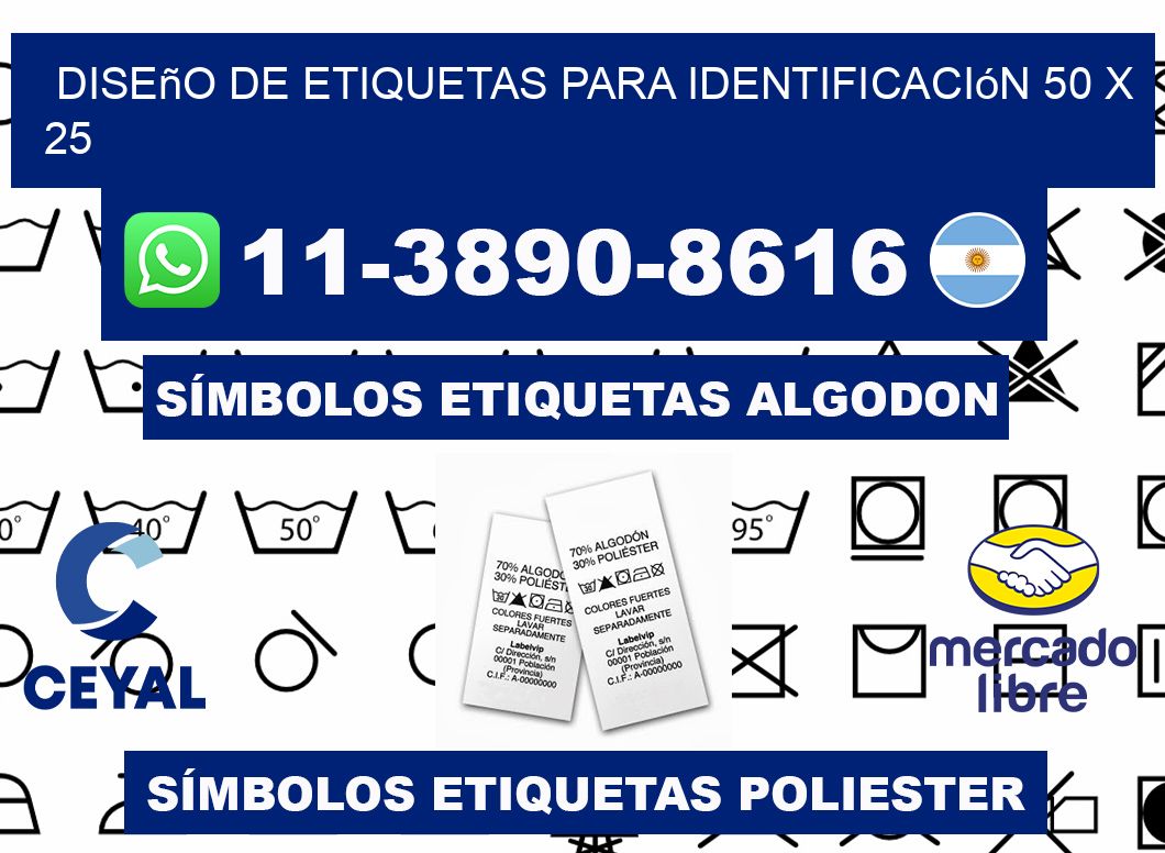 diseño de etiquetas para identificación 50 x 25