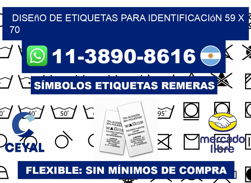 diseño de etiquetas para identificación 59 x 70