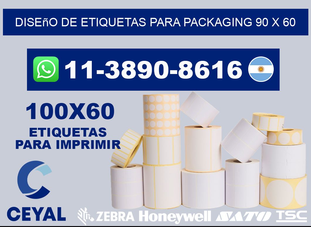 diseño de etiquetas para packaging 90 x 60