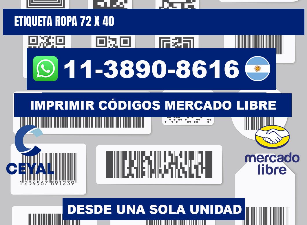 etiqueta ropa 72 x 40