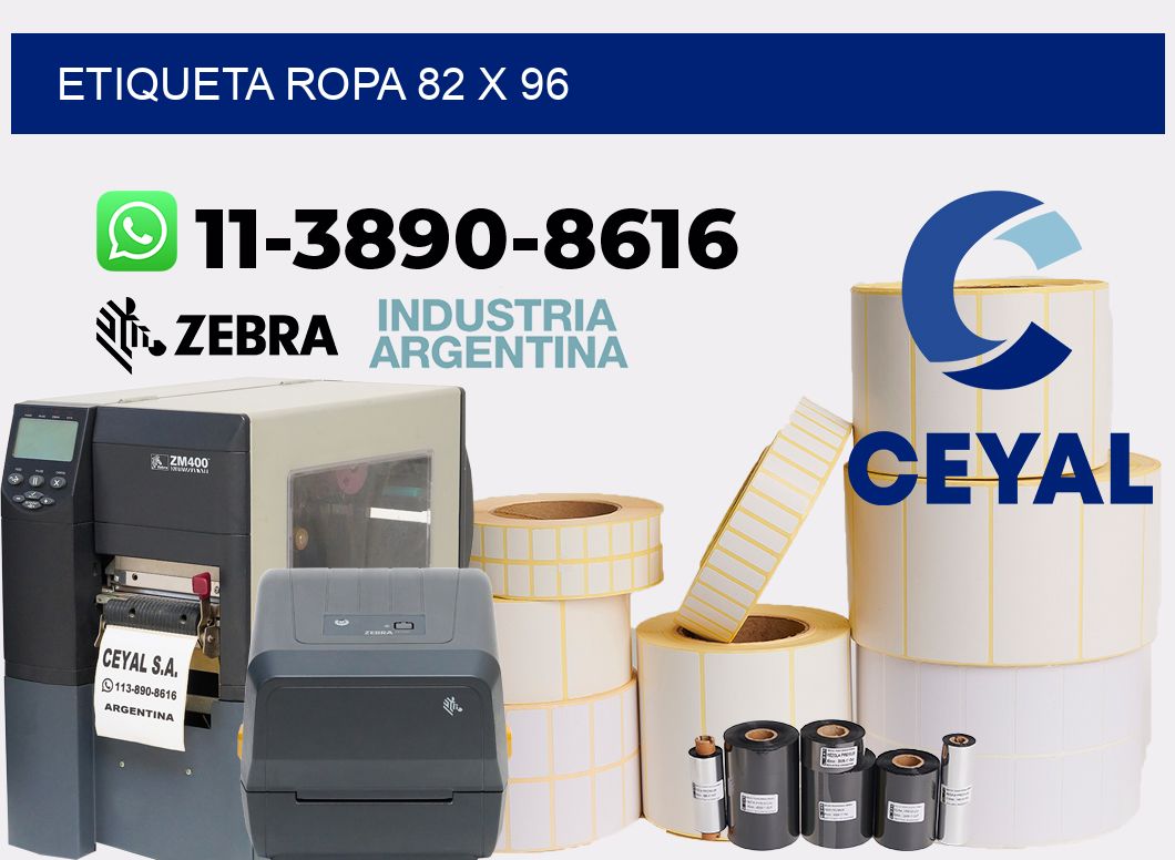 etiqueta ropa 82 x 96
