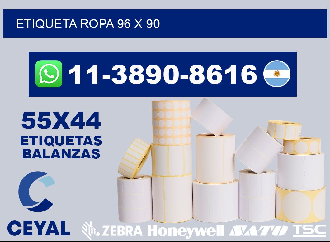 etiqueta ropa 96 x 90