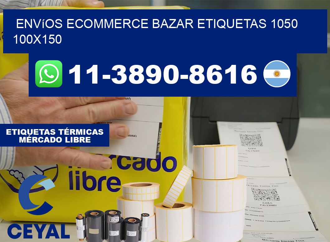 Envíos Ecommerce bazar etiquetas 1050 100×150