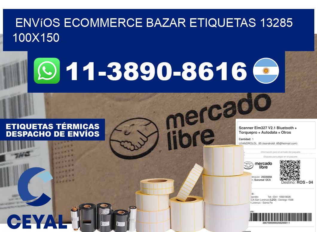 Envíos Ecommerce bazar etiquetas 13285 100x150