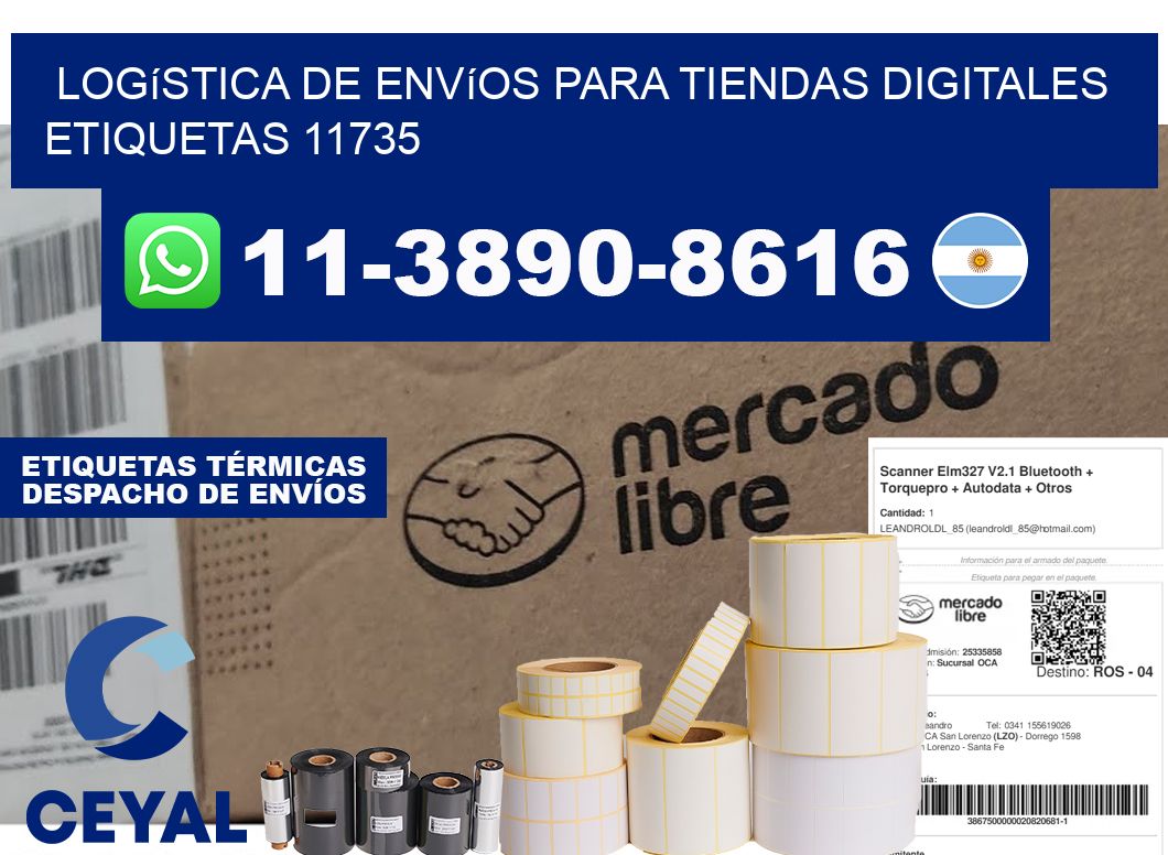 Logística de envíos para tiendas digitales etiquetas 11735
