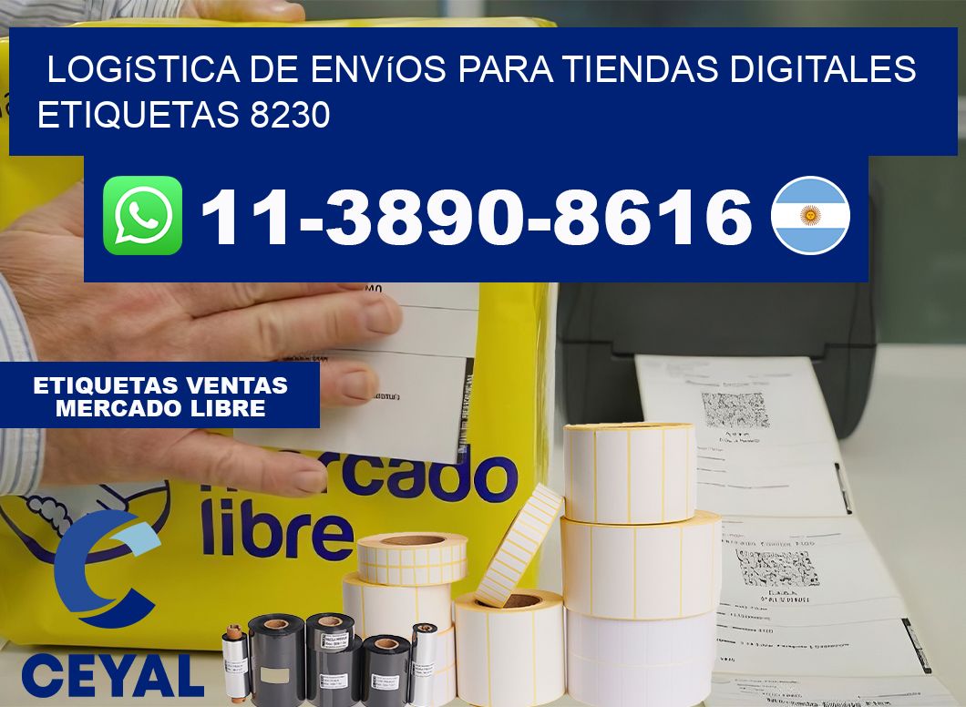 Logística de envíos para tiendas digitales  etiquetas 8230