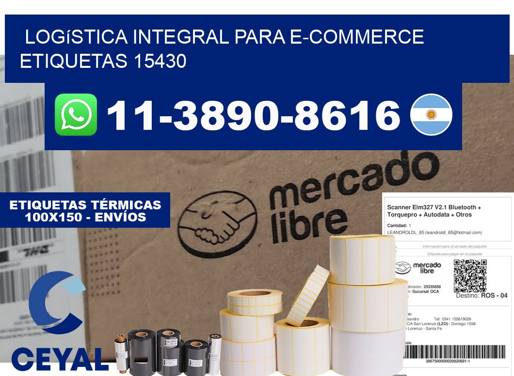 Logística integral para e-commerce etiquetas 15430