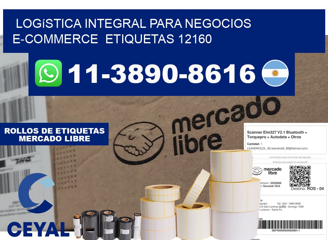 Logística integral para negocios e-commerce  etiquetas 12160