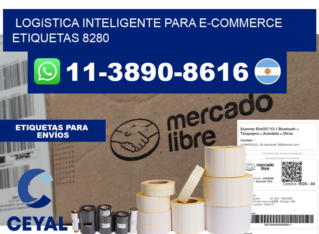 Logística inteligente para e-commerce  etiquetas 8280
