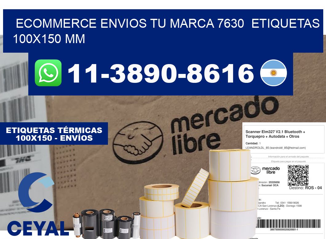 ecommerce envios tu marca 7630  etiquetas 100x150 mm