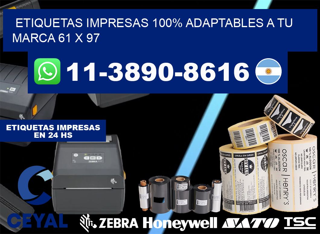 etiquetas impresas 100% adaptables a tu marca 61 x 97