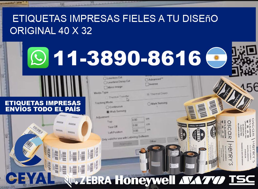 etiquetas impresas fieles a tu diseño original 40 x 32