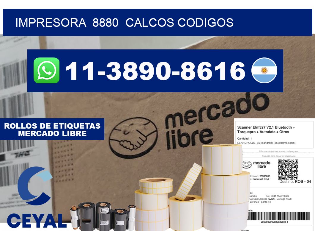 impresora  8880  calcos codigos