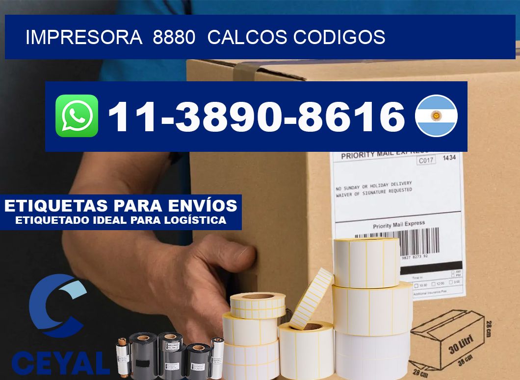 impresora  8880  calcos codigos