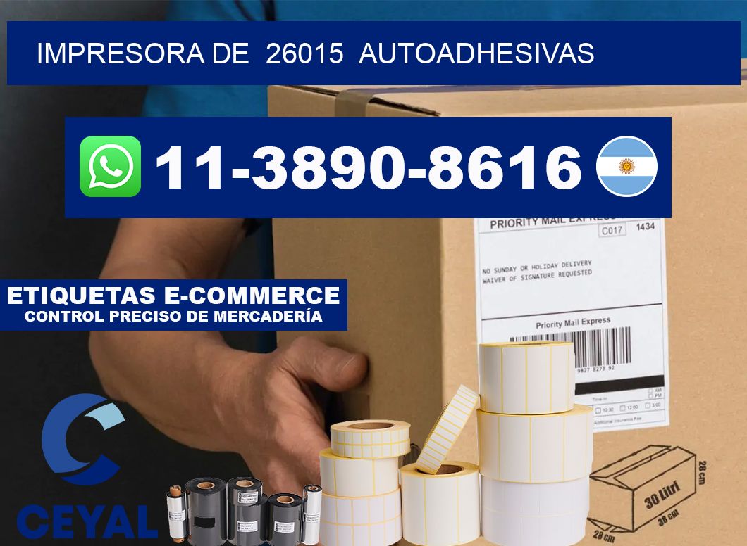 impresora de  26015  autoadhesivas