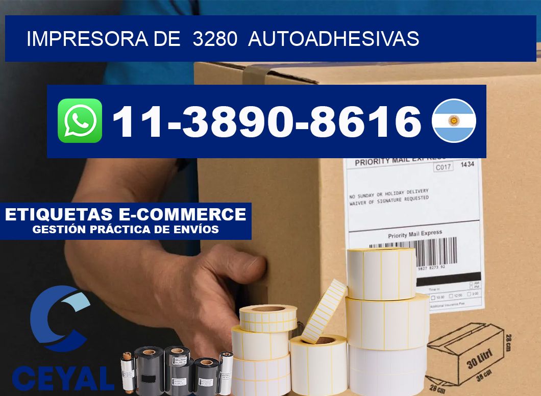 impresora de  3280  autoadhesivas
