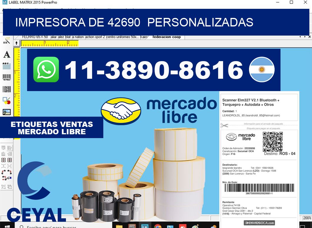 impresora de 42690  personalizadas