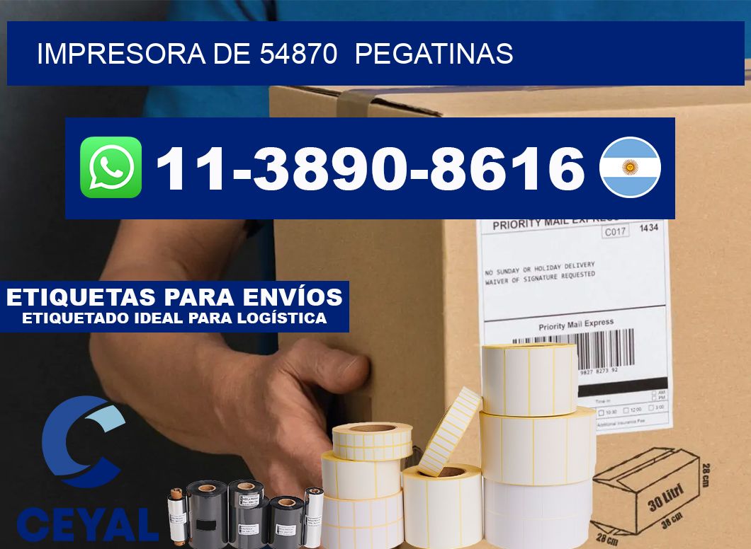 impresora de 54870  pegatinas