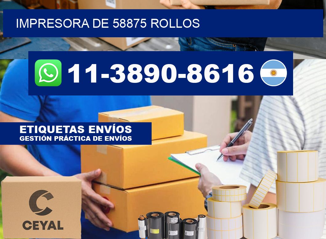 impresora de 58875 rollos