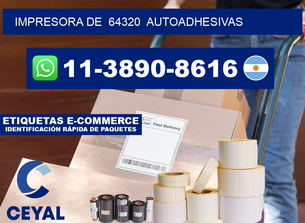impresora de  64320  autoadhesivas
