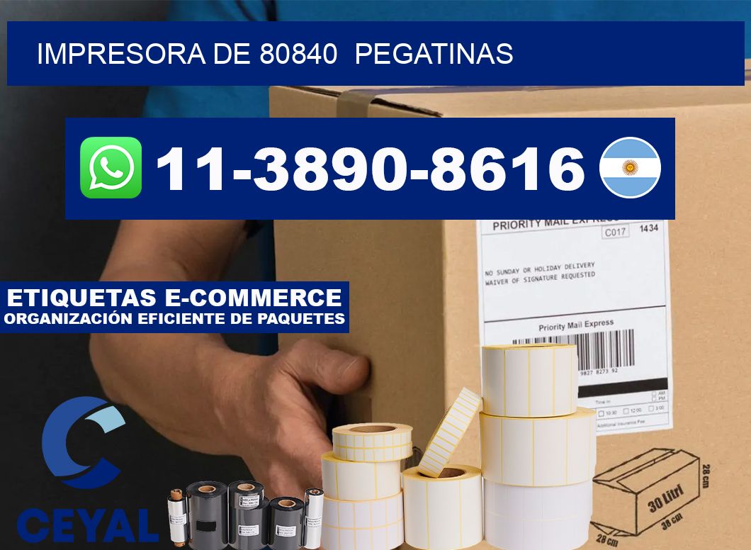 impresora de 80840  pegatinas
