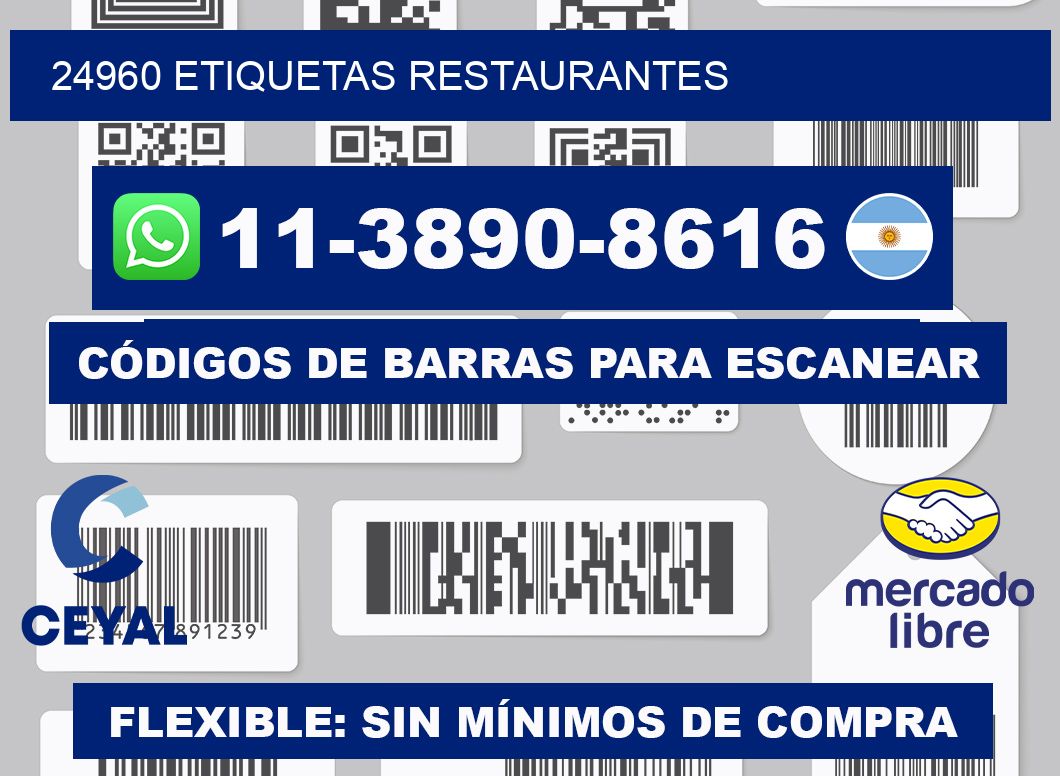 24960 etiquetas restaurantes