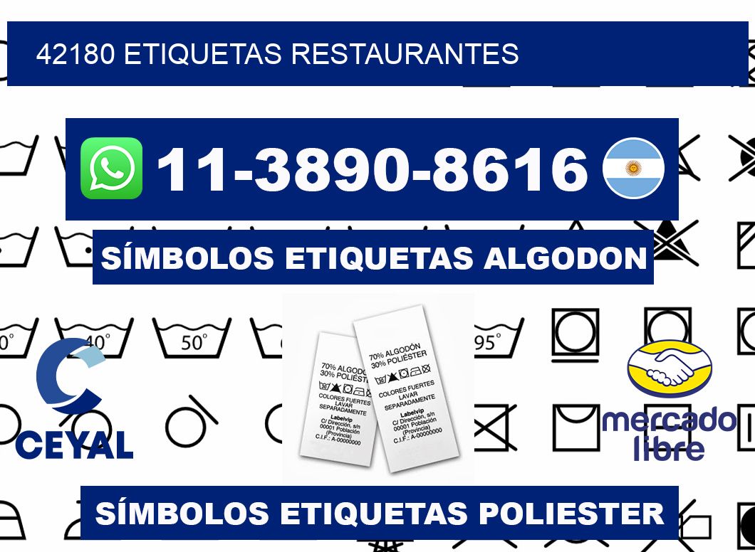 42180 etiquetas restaurantes