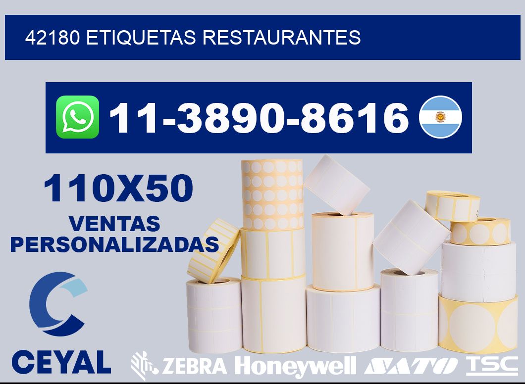 42180 etiquetas restaurantes