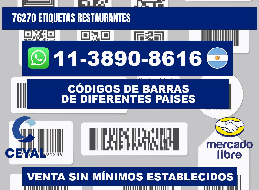 76270 etiquetas restaurantes