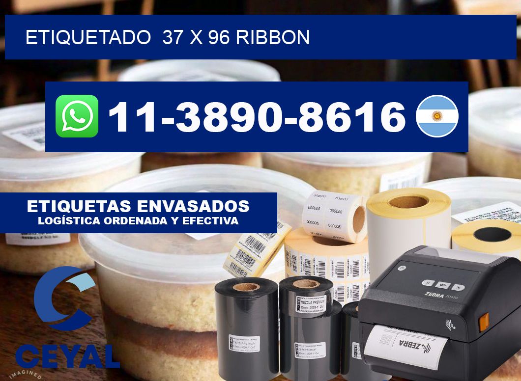 Etiquetado  37 x 96 ribbon
