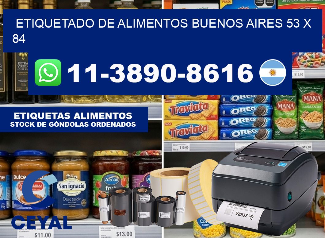 Etiquetado de alimentos buenos aires 53 x 84