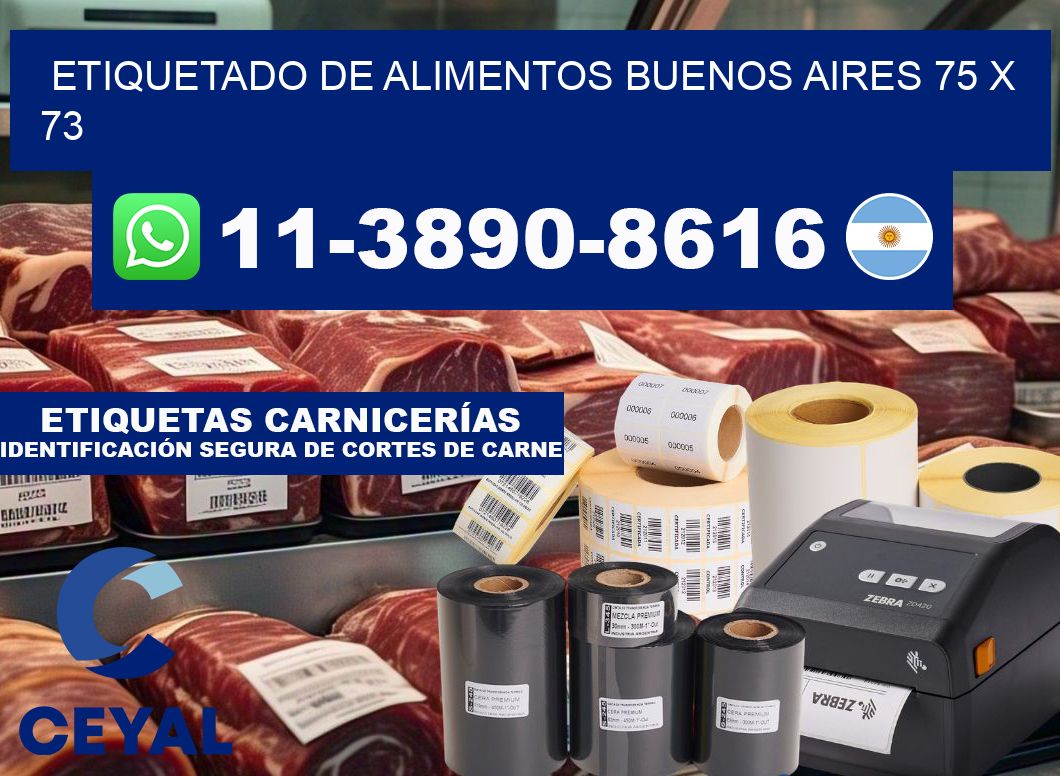 Etiquetado de alimentos buenos aires 75 x 73