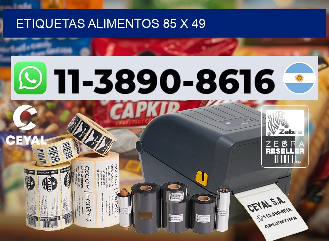 Etiquetas alimentos 85 x 49
