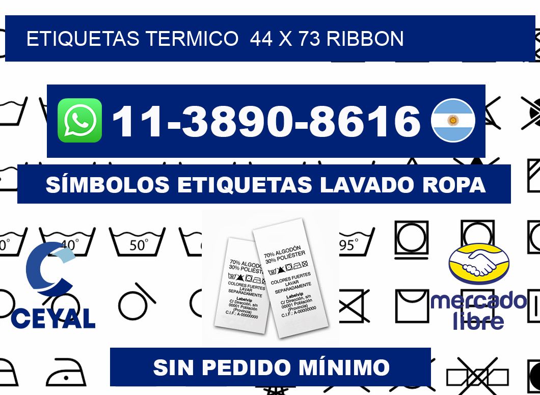 Etiquetas termico  44 x 73 ribbon