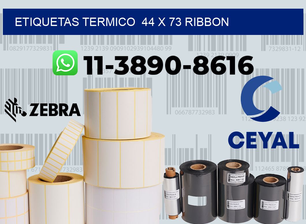 Etiquetas termico  44 x 73 ribbon