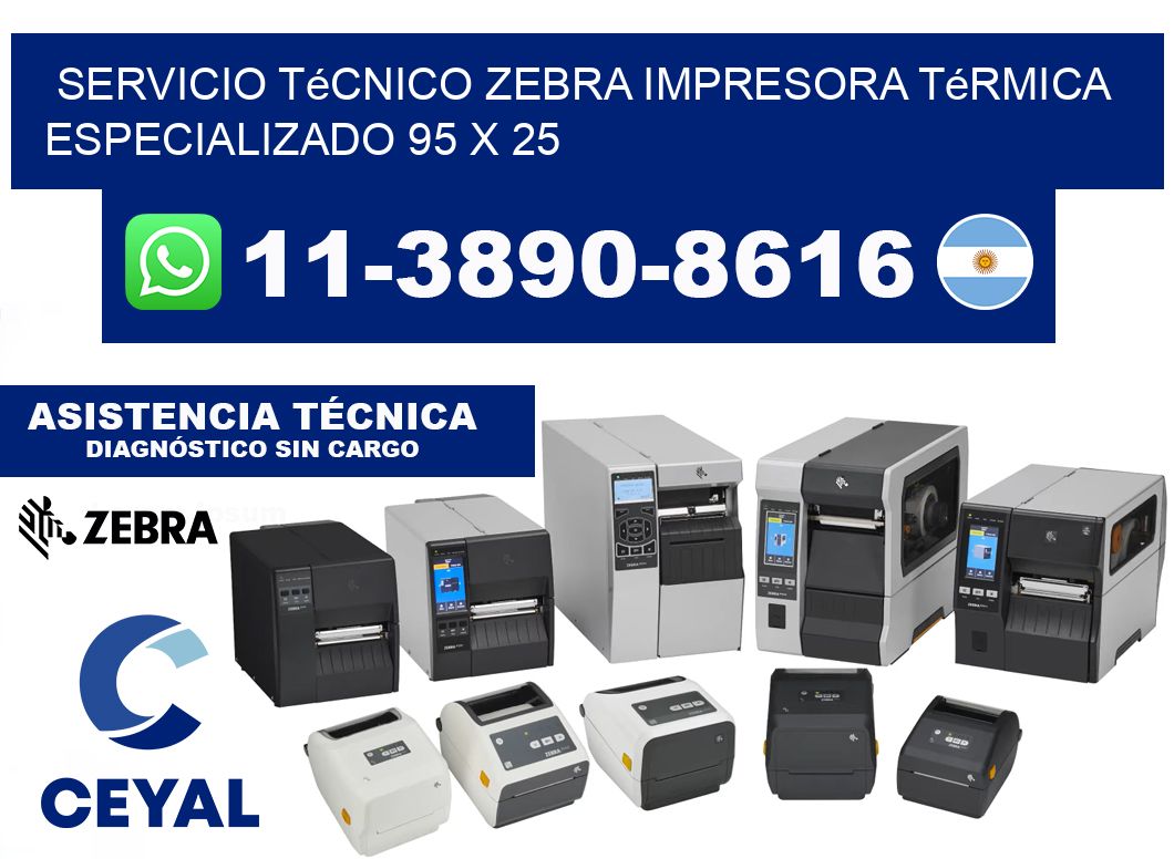 Servicio Técnico Zebra Impresora Térmica Especializado 95 x 25