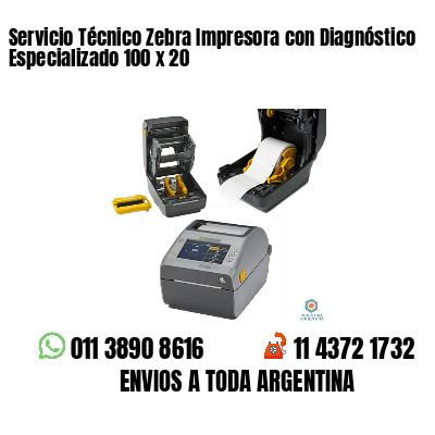 Servicio Técnico Zebra Impresora con Diagnóstico Especializado 100 x 20