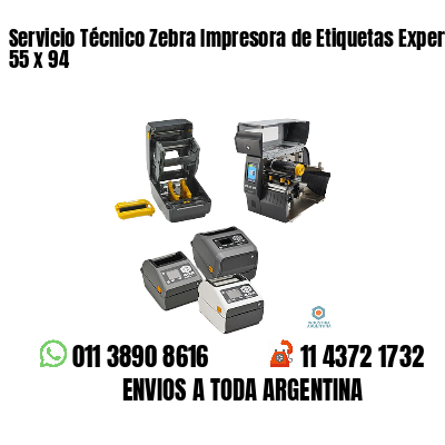 Servicio Técnico Zebra Impresora de Etiquetas Experto 55 x 94